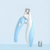 Pet Nail Clippers Dog Nail Clippers Cat Nail Clippers LED Electric Nail Grinder Pet Supplies LED Light Pet Nail Clippers - Image 2